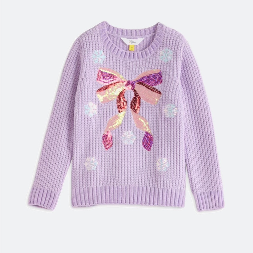 Stitch Fix kids Sequin Bow Sweater